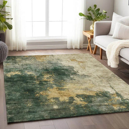 Fibra Green Washable Indoor-Outdoor Rug-Outdoor Rugs-LOOMLAN Rugs-LOOMLAN