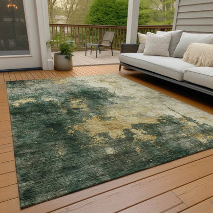 Fibra Green Washable Indoor-Outdoor Rug-Outdoor Rugs-LOOMLAN Rugs-LOOMLAN