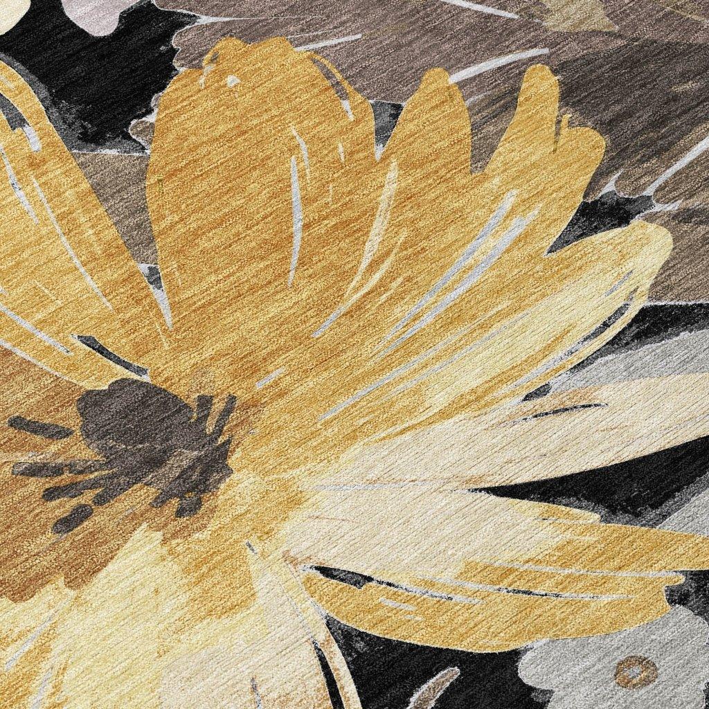 Fibrosa Black Washable Indoor - Outdoor Rug - LOOMLAN - LOOMLAN Rugs - Outdoor Rugs