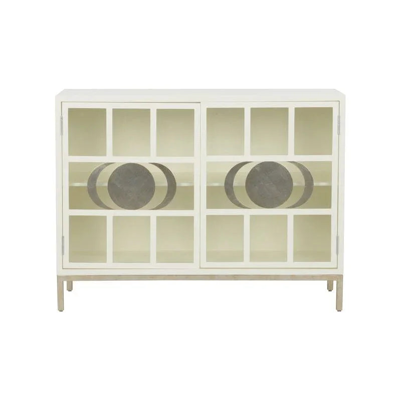Ficino Metal Framed White Bookshelf - LOOMLAN - Chelsea House - Bookcases