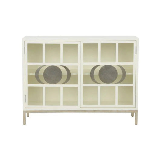 Ficino Metal Framed White Bookshelf - LOOMLAN - Chelsea House - Bookcases
