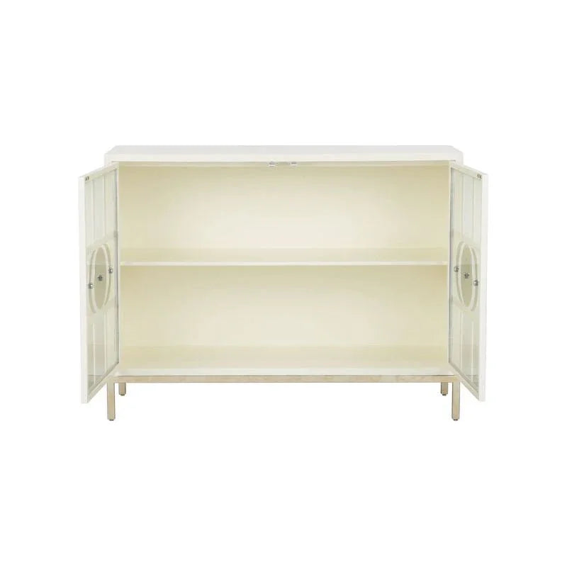 Ficino Metal Framed White Bookshelf - LOOMLAN - Chelsea House - Bookcases
