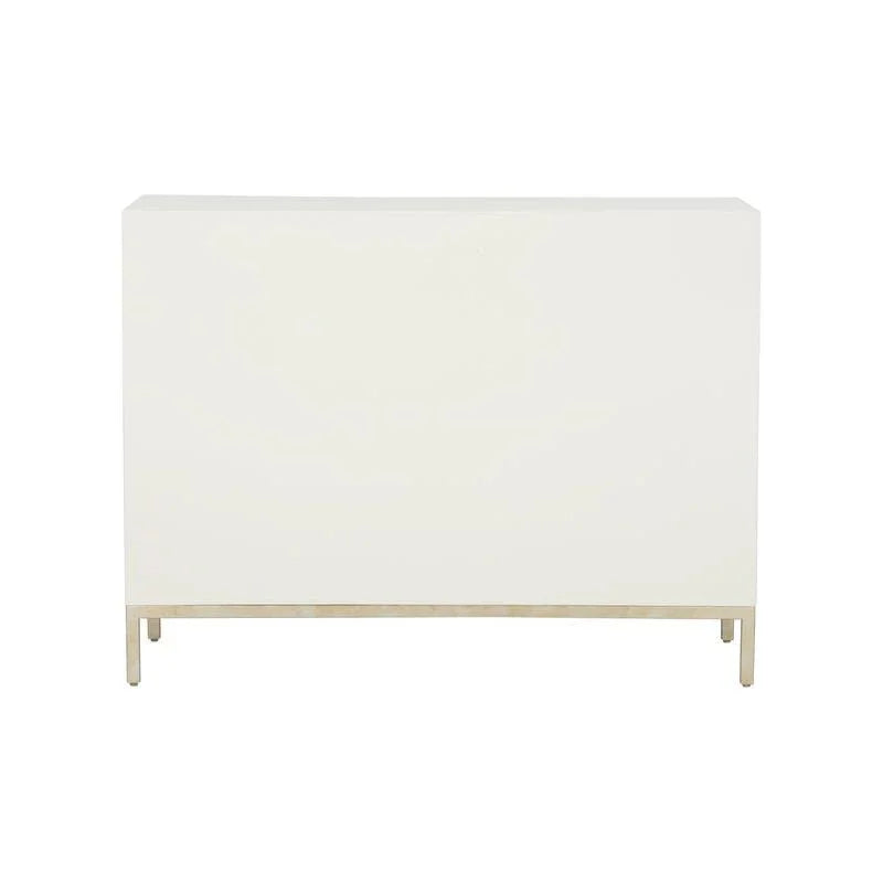 Ficino Metal Framed White Bookshelf - LOOMLAN - Chelsea House - Bookcases