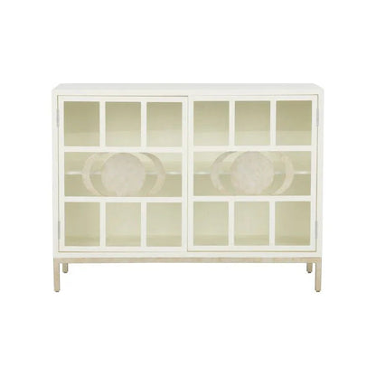 Ficino Metal Framed White Bookshelf - LOOMLAN - Chelsea House - Bookcases