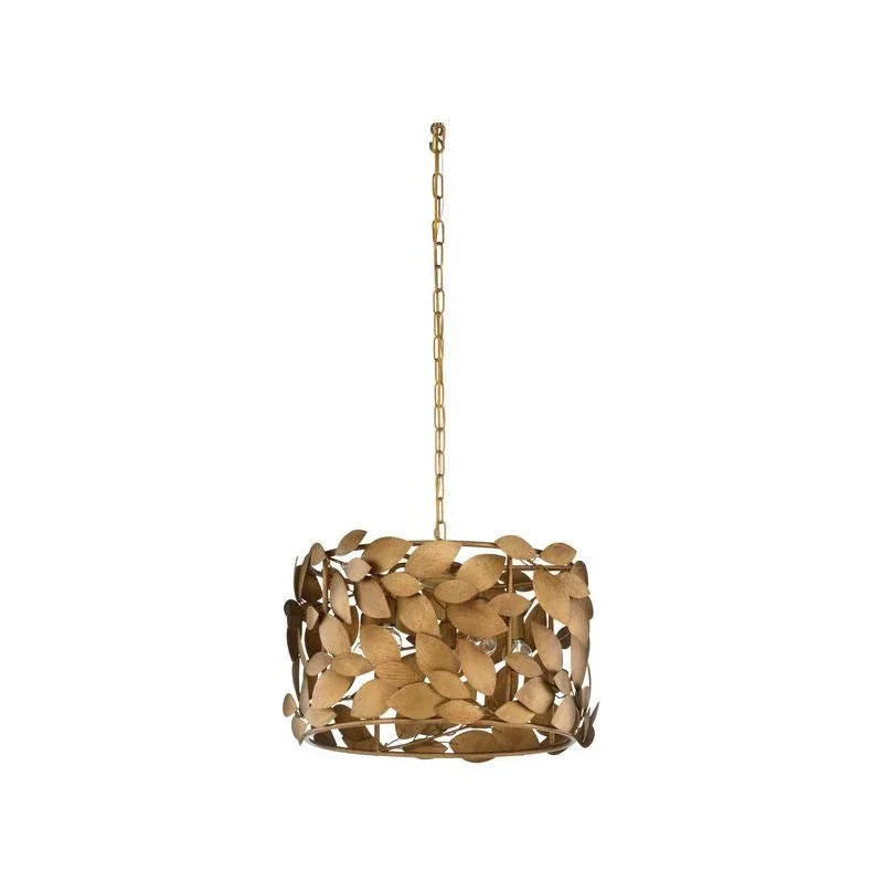 Ficus Iron Made Gold Finish Round Chandelier - LOOMLAN - Chelsea House - Chandeliers
