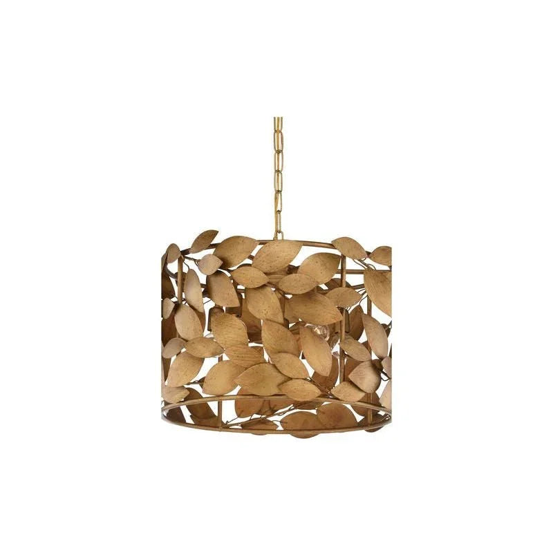 Ficus Iron Made Gold Finish Round Chandelier - LOOMLAN - Chelsea House - Chandeliers