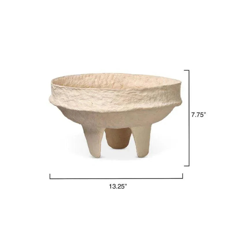 Field Low Bowl - Brown - LOOMLAN - Jamie Young - Boxes & Bowls
