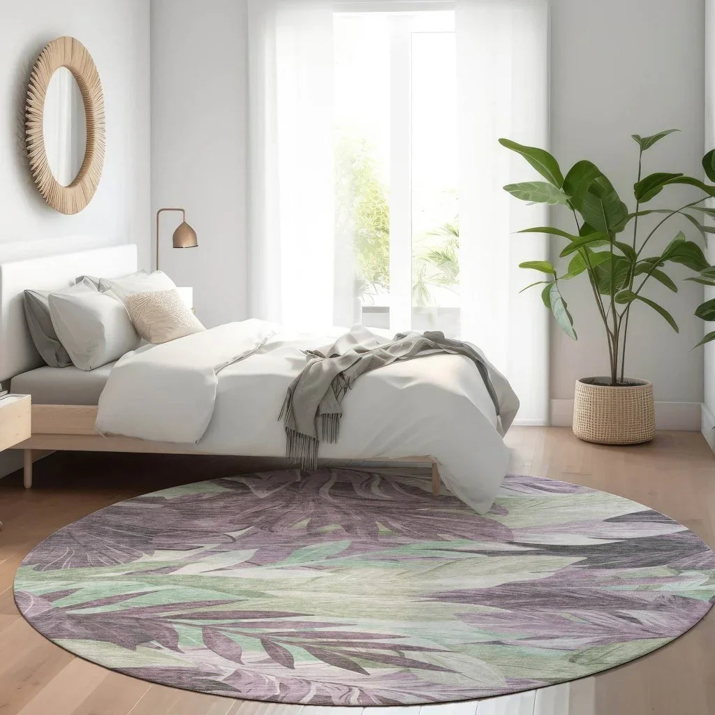 Filone Purple Washable Indoor - Outdoor Rug - LOOMLAN - LOOMLAN Rugs - Outdoor Rugs