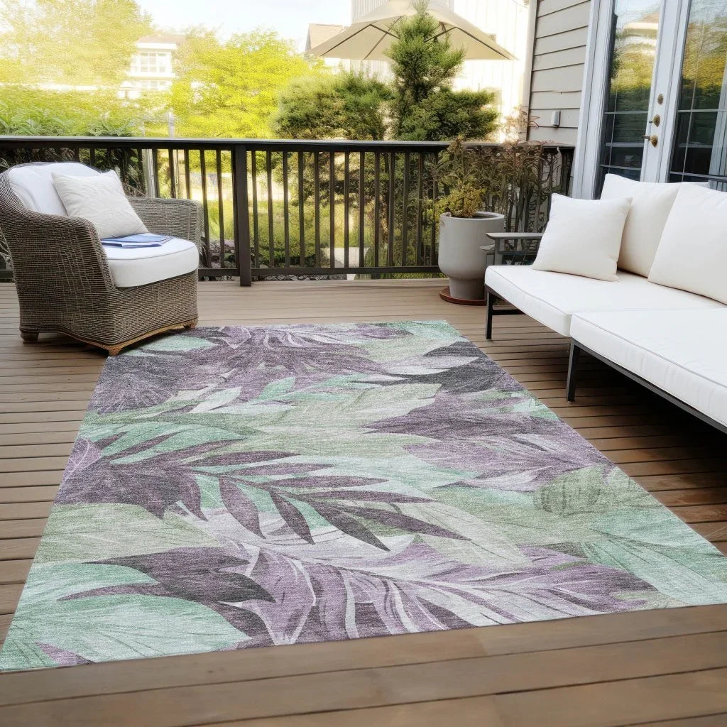 Filone Purple Washable Indoor - Outdoor Rug - LOOMLAN - LOOMLAN Rugs - Outdoor Rugs