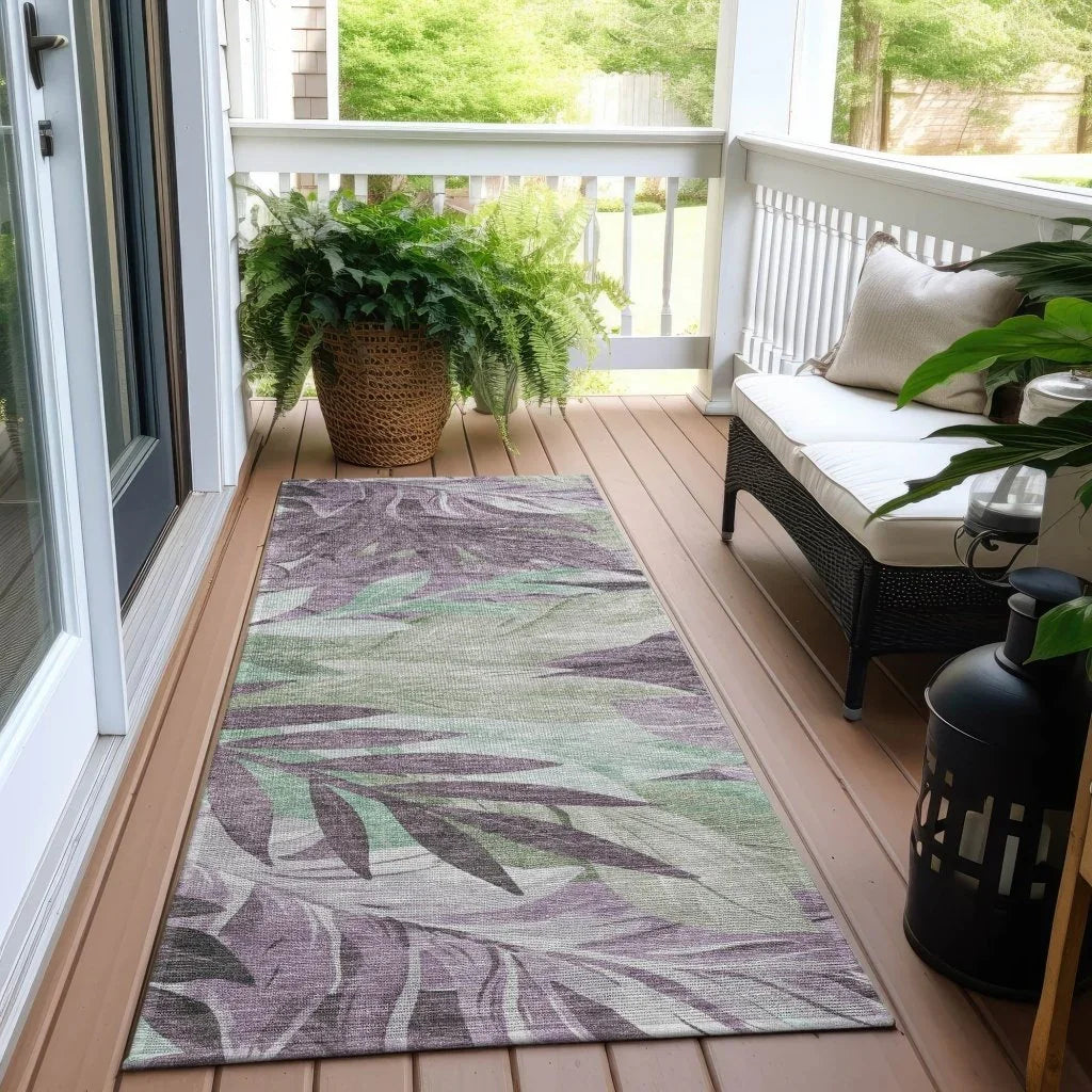 Filone Purple Washable Indoor - Outdoor Rug - LOOMLAN - LOOMLAN Rugs - Outdoor Rugs