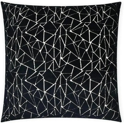 Finale Black Abstract Black Large Throw Pillow Insert - LOOMLAN - D.V. Kap - Throw Pillows