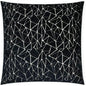 Finale Black Abstract Black Large Throw Pillow Insert - LOOMLAN - D.V. Kap - Throw Pillows