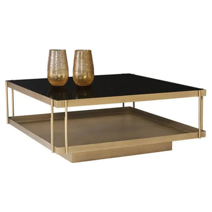 Finch Iron Framed Square Coffee Table - LOOMLAN - SUNPAN - Coffee Tables