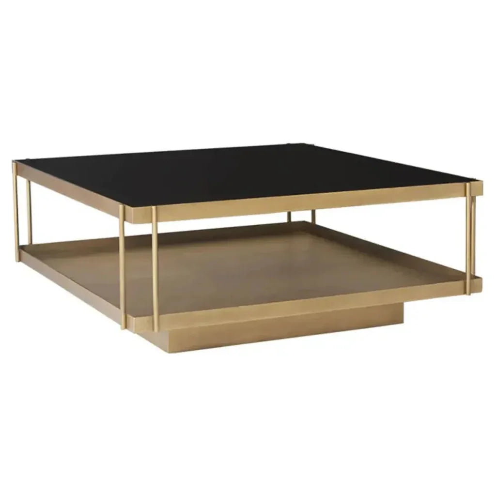 Finch Iron Framed Square Coffee Table - LOOMLAN - SUNPAN - Coffee Tables