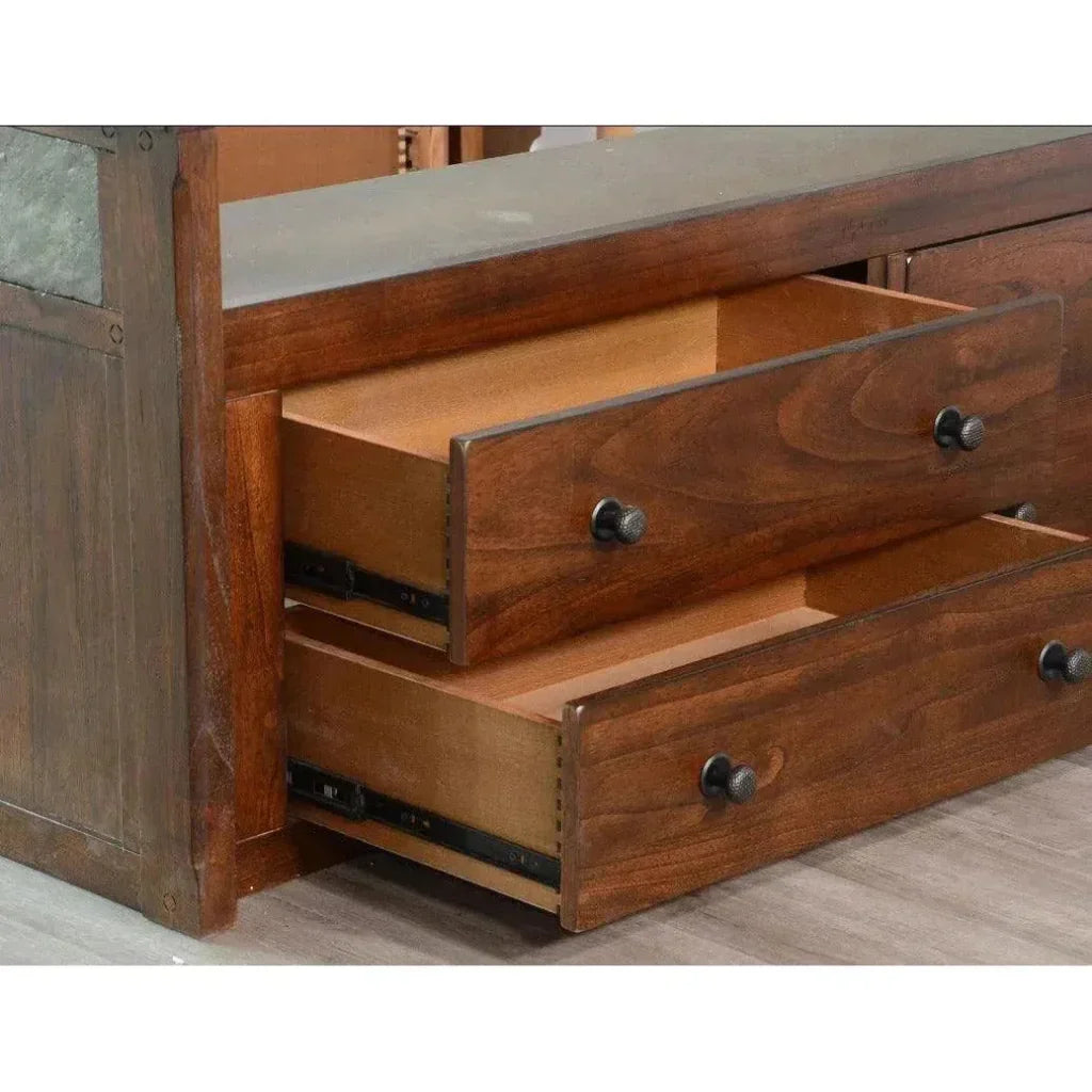 Finish Wooden Dark Brown Storage Bed - LOOMLAN - Sunny D - Beds
