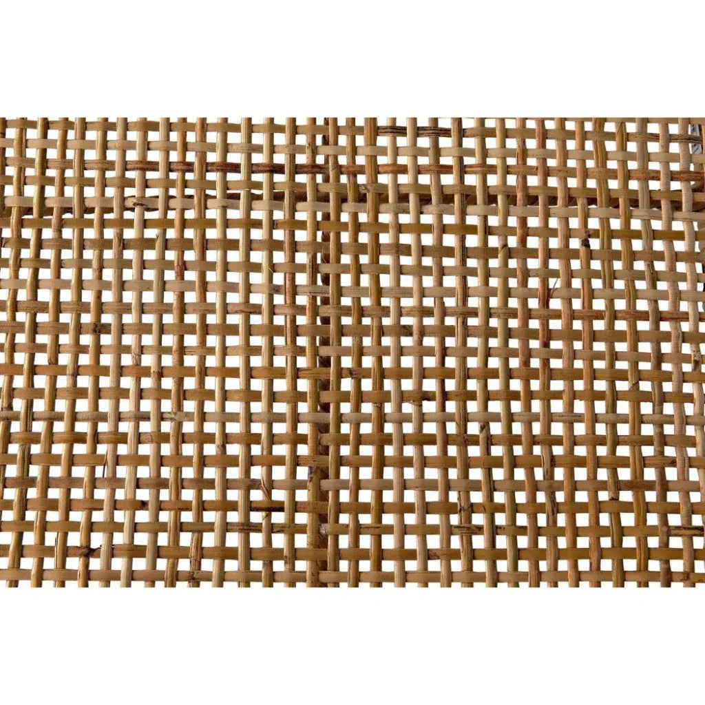 Finley Teak Wood Arm Chair with Rattan - LOOMLAN - Noir - Accent Chairs