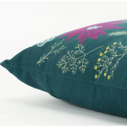 Fiona Teal Throw Pillow With Down Insert - LOOMLAN - LOOMLAN - Throw Pillows