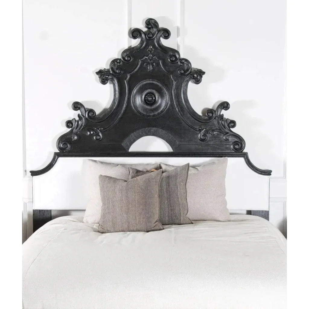 Fiorentina Queen Headboard Black (Headboard Only) - LOOMLAN - Peninsula Home - Beds