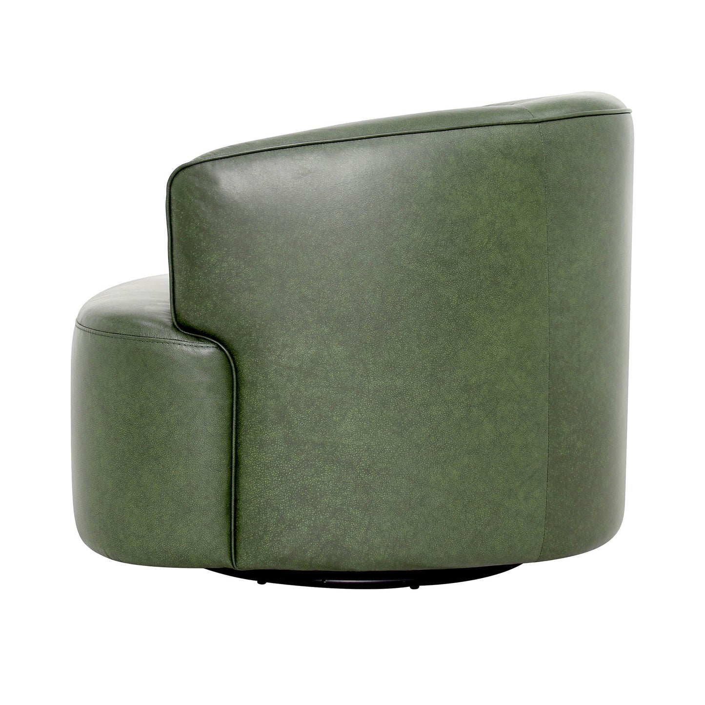 Fireside Top Grain Leather Swivel Club Chair