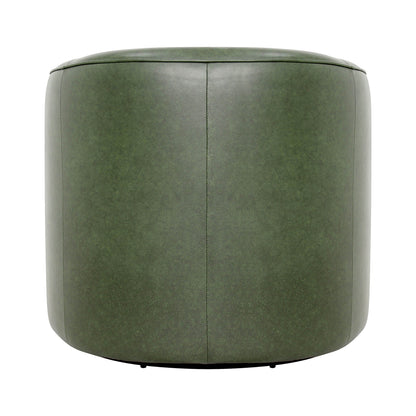 Fireside Top Grain Leather Swivel Club Chair