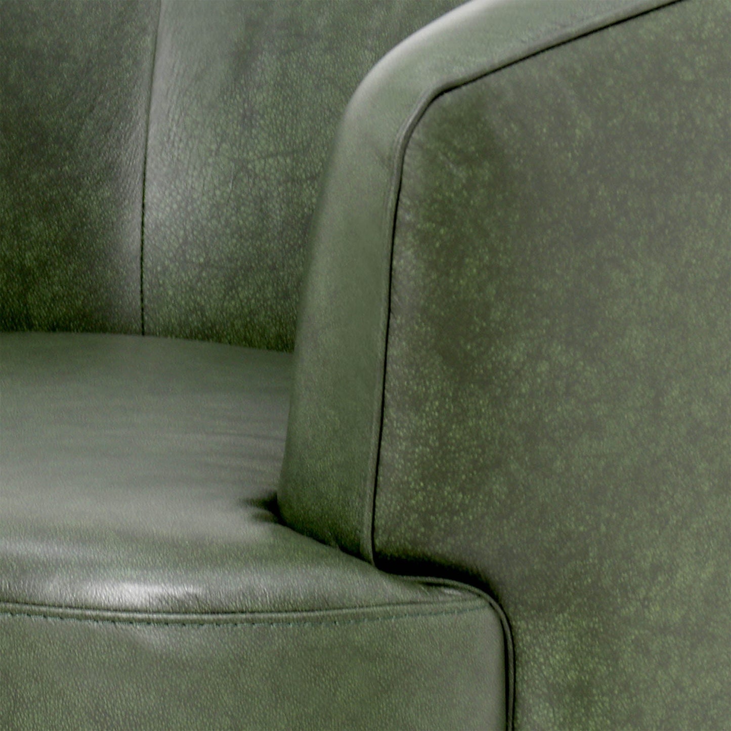 Fireside Top Grain Leather Swivel Club Chair