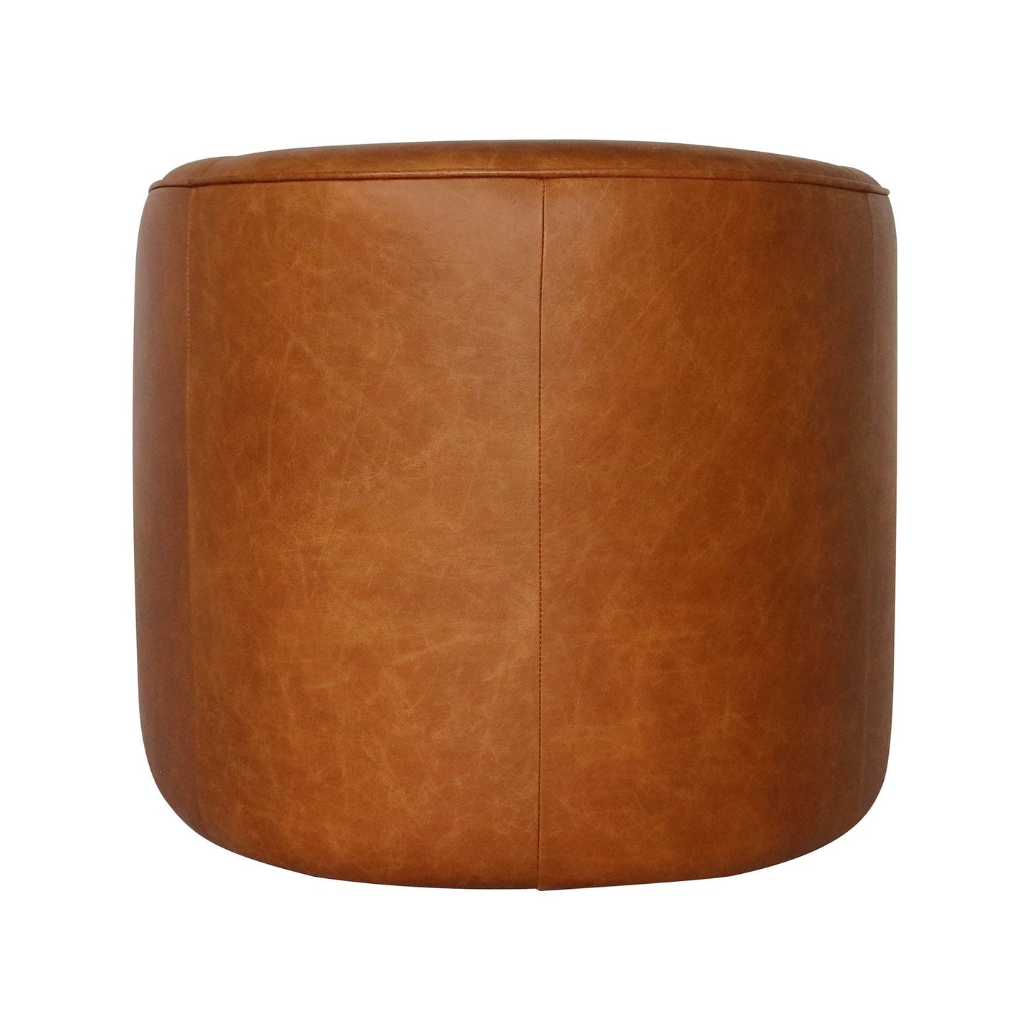 Fireside Top Grain Leather Swivel Club Chair