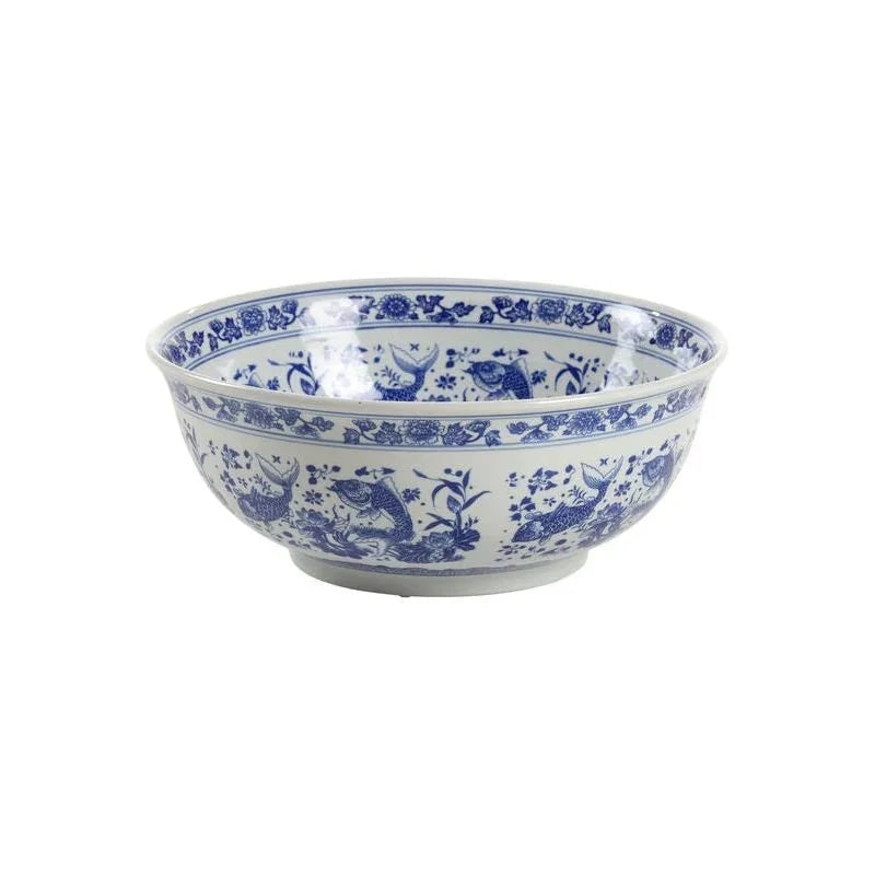 Fish Hand - Painted Classic Blue Bowl - LOOMLAN - Chelsea House - Boxes & Bowls