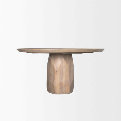 Fitzgerald Wooden Round Dining Table-Dining Tables-Mercana-LOOMLAN