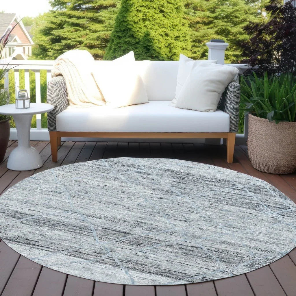 Flamara Blue Washable Indoor - Outdoor Rug - LOOMLAN - LOOMLAN Rugs - Outdoor Rugs