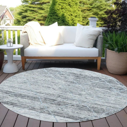 Flamara Blue Washable Indoor - Outdoor Rug - LOOMLAN - LOOMLAN Rugs - Outdoor Rugs