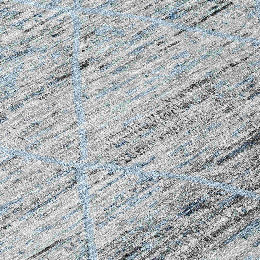 Flamara Blue Washable Indoor - Outdoor Rug - LOOMLAN - LOOMLAN Rugs - Outdoor Rugs