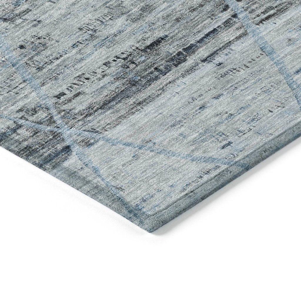 Flamara Blue Washable Indoor - Outdoor Rug - LOOMLAN - LOOMLAN Rugs - Outdoor Rugs