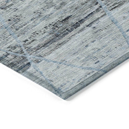 Flamara Blue Washable Indoor - Outdoor Rug - LOOMLAN - LOOMLAN Rugs - Outdoor Rugs