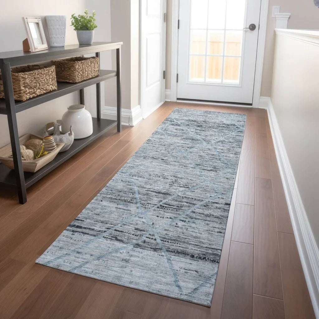 Flamara Blue Washable Indoor - Outdoor Rug - LOOMLAN - LOOMLAN Rugs - Outdoor Rugs