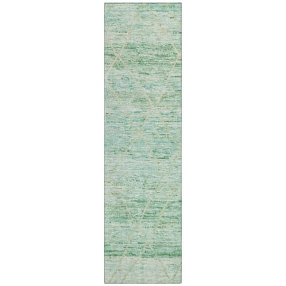 Flamara Green Washable Indoor - Outdoor Rug - LOOMLAN - LOOMLAN Rugs - Outdoor Rugs