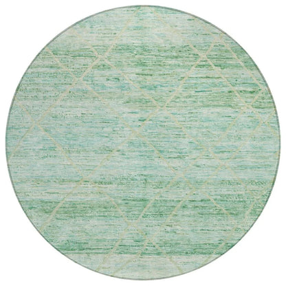 Flamara Green Washable Indoor - Outdoor Rug - LOOMLAN - LOOMLAN Rugs - Outdoor Rugs