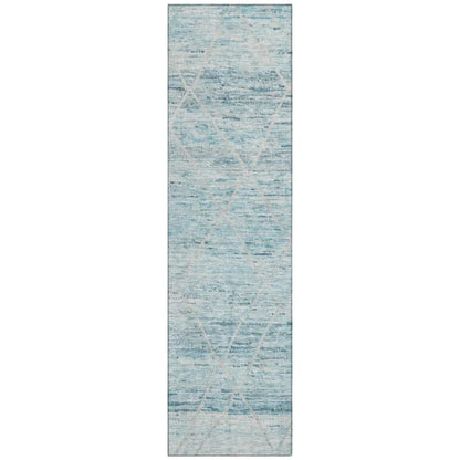 Flamara Teal Washable Indoor - Outdoor Rug - LOOMLAN - LOOMLAN Rugs - Outdoor Rugs