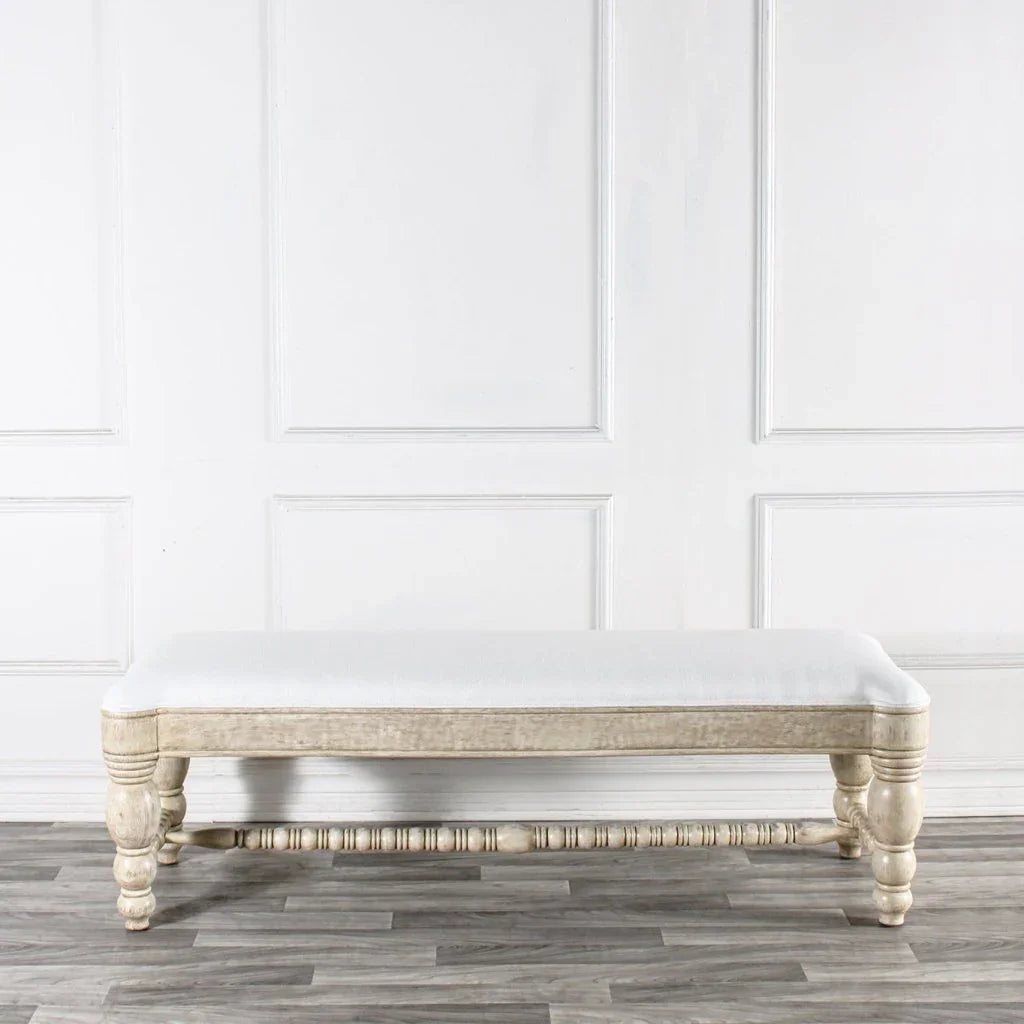 Flamenca Fabric Bedroom Bench - LOOMLAN - Peninsula Home - Bedroom Benches