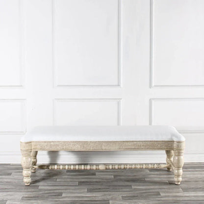 Flamenca Fabric Bedroom Bench - LOOMLAN - Peninsula Home - Bedroom Benches