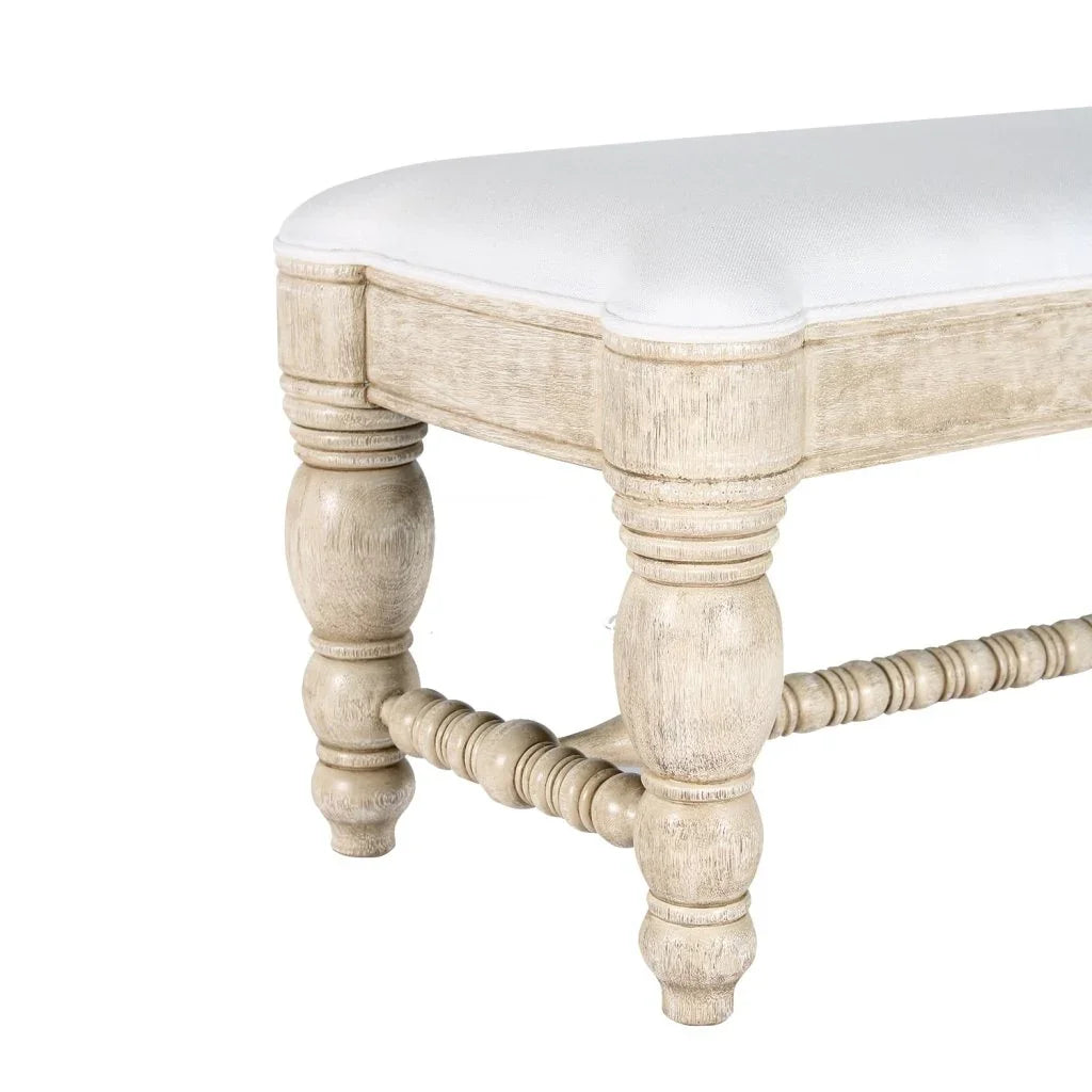 Flamenca Fabric Bedroom Bench - LOOMLAN - Peninsula Home - Bedroom Benches