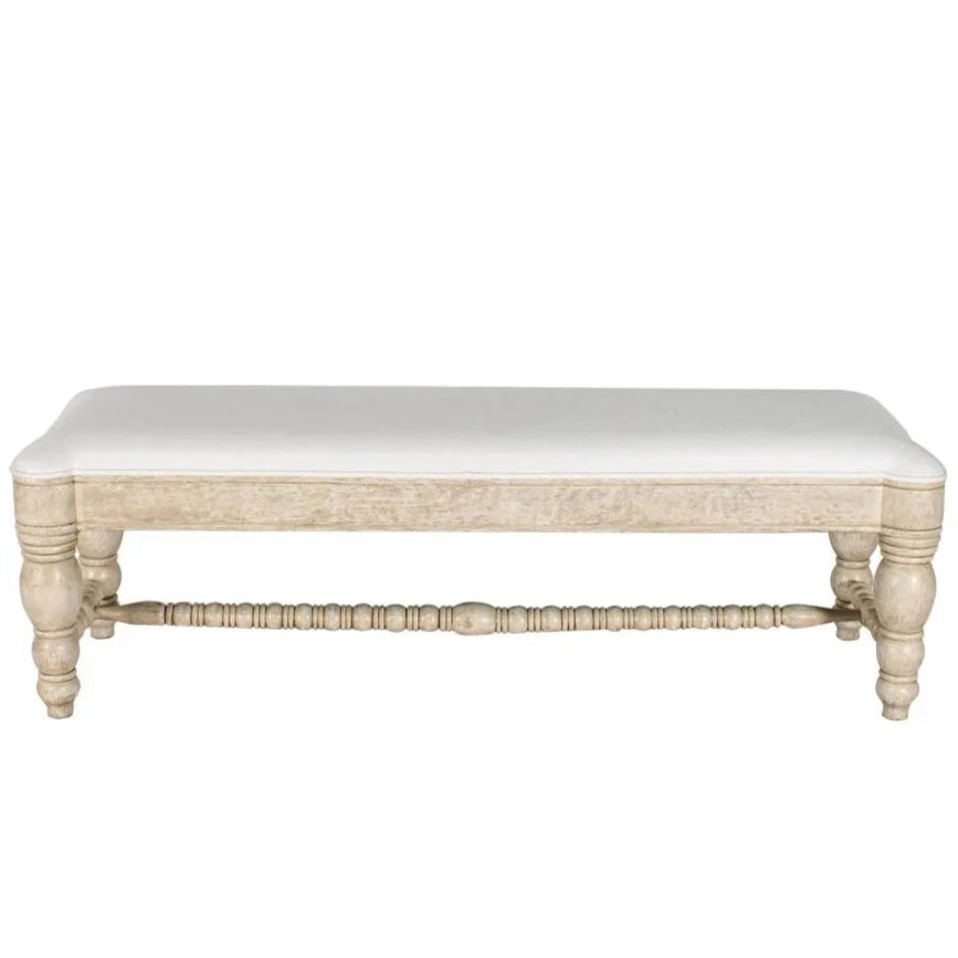 Flamenca Fabric Bedroom Bench - LOOMLAN - Peninsula Home - Bedroom Benches
