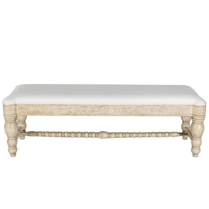 Flamenca Fabric Bedroom Bench - LOOMLAN - Peninsula Home - Bedroom Benches