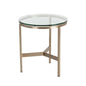 Flato Iron Framed Round End Table - LOOMLAN - SUNPAN - Side Tables
