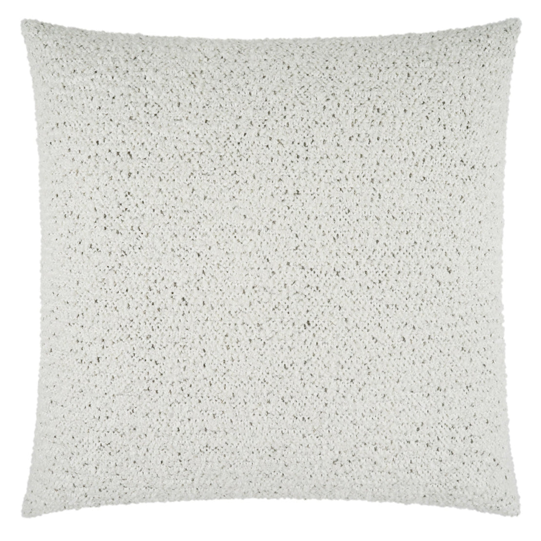 Fleck White Textured Throw Pillow