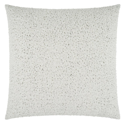 Fleck White Textured Throw Pillow
