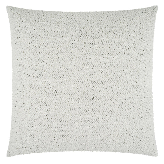 Fleck White Textured Throw Pillow