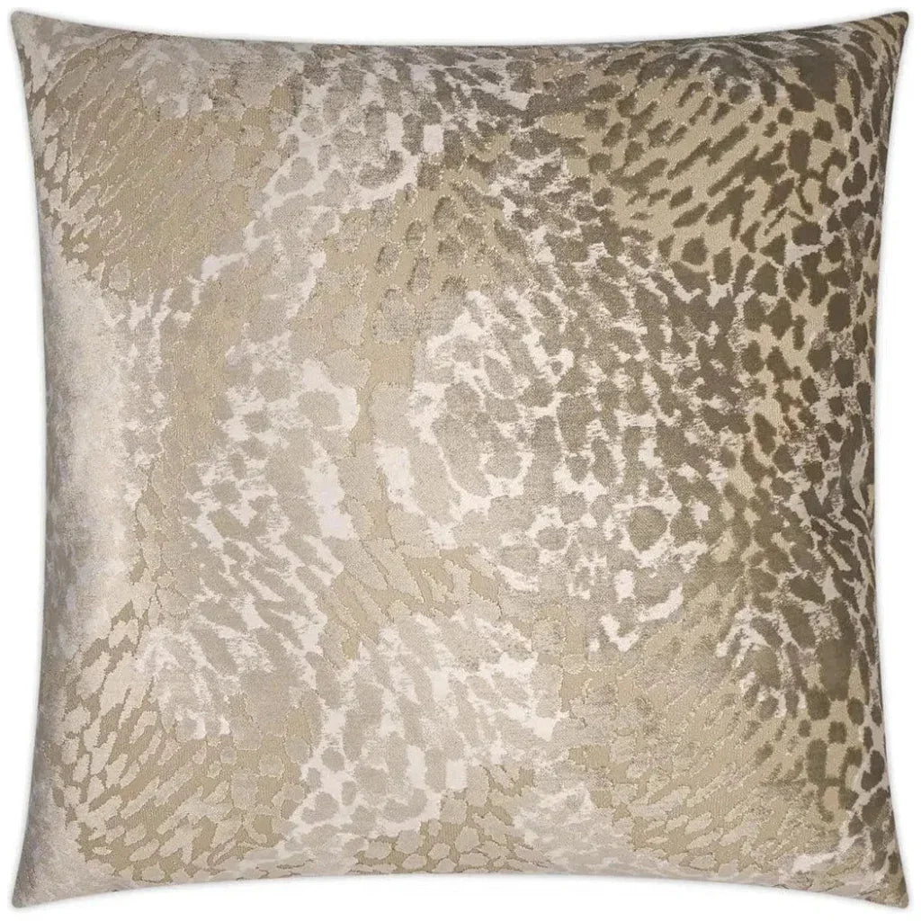 Flirty Gilt Glam Gold Taupe Large Throw Pillow Insert - LOOMLAN - D.V. Kap - Throw Pillows