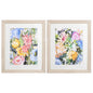 Flora Botanic Pink Framed Wall Art 2PC