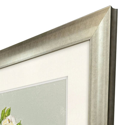 Floral Balance Blue Framed Wall Art