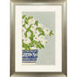 Floral Balance Blue Framed Wall Art